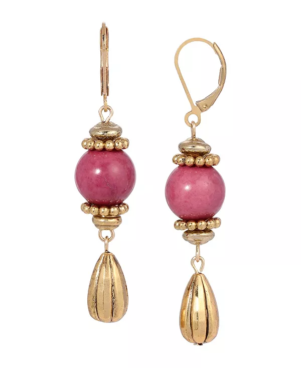 Серьги с застежкой-рычагом из полудрагоценных бусин 2028, pink
Серьги с застежкой-рычагом из полудрагоценных бусин 2028, pink