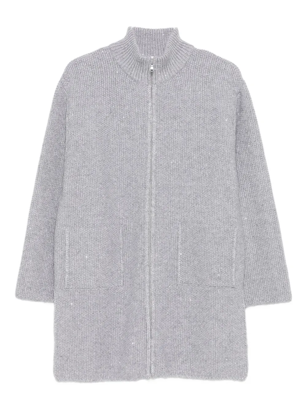 Кардиган, украшенный пайетками Kangra, серый
Кардиган, украшенный пайетками Kangra, серый