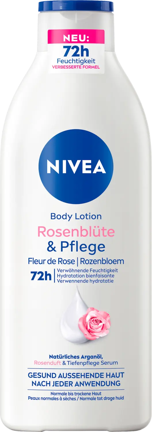 Лосьон для тела NIVEA Bodylotion Rosenblüte & Pflege, 400 ml
Лосьон для тела NIVEA Bodylotion Rosenblüte & Pflege, 400 ml