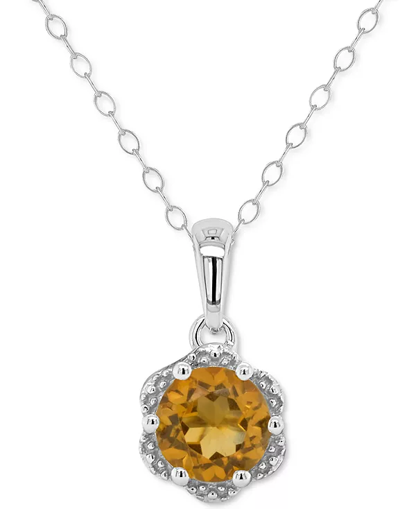 Ожерелье с подвеской 18 дюймов (1 карат) из родолитового граната-солитера с фестончатым краем, из стерлингового серебра (также из цитрина, перидота, белого топаза, голубого топаза и аметиста) Macy'S, citrine
Ожерелье с подвеской 18 дюймов (1 карат) из родолитового граната-солитера с фестончатым краем, из стерлингового серебра (также из цитрина, перидота, белого топаза, голубого топаза и аметиста) Macy'S, citrine