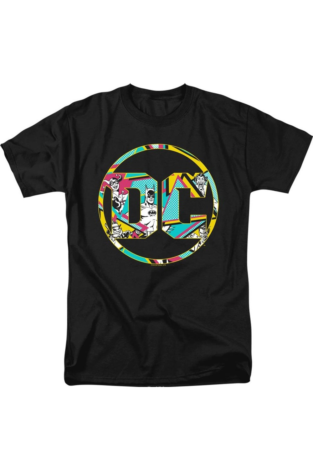 Футболка с коротким рукавом для взрослых с логотипом Batman DC Gildan, черный 
Футболка с коротким рукавом для взрослых с логотипом Batman DC Gildan, черный