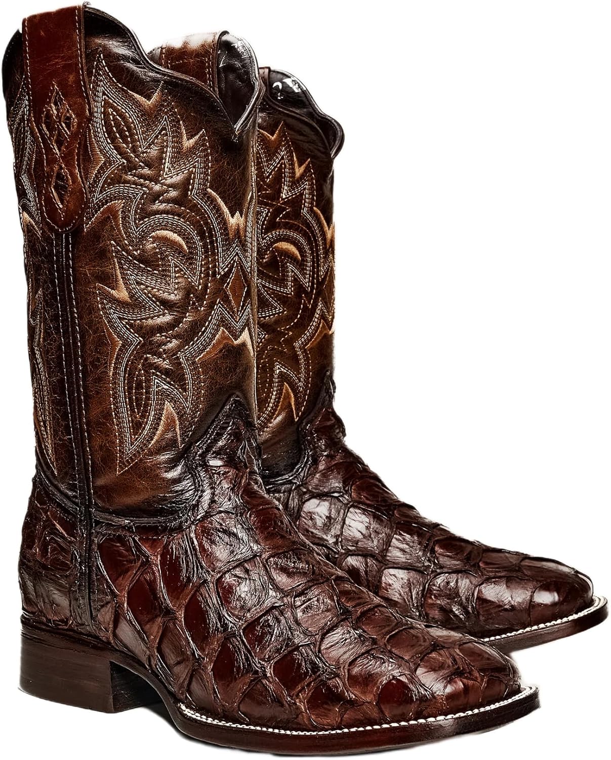 Мужские ботинки Rodeo Cartie из натуральной экзотической кожи рыбы Пираруку, квадратный носок - шоколадно-коричневые Generic
Мужские ботинки Rodeo Cartie из натуральной экзотической кожи рыбы Пираруку, квадратный носок - шоколадно-коричневые Generic