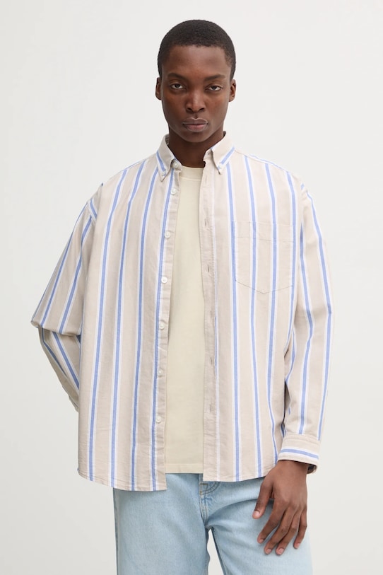 Хлопковая рубашка Hugo Blue, бежевый
Хлопковая рубашка Hugo Blue, бежевый