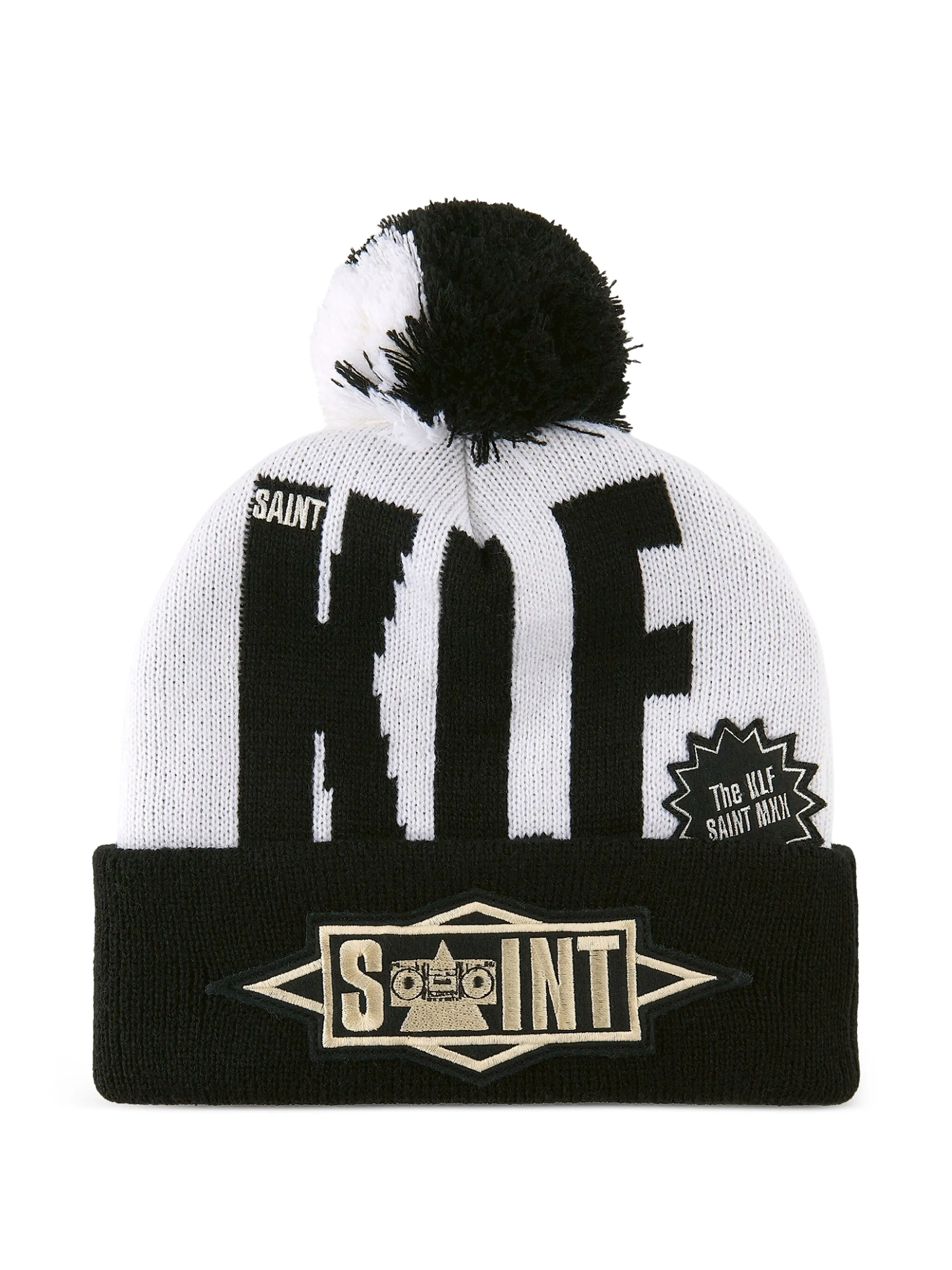 Шапка бини с помпоном из коллаборации с Klf Saint Mxxxxxx, белый
Шапка бини с помпоном из коллаборации с Klf Saint Mxxxxxx, белый