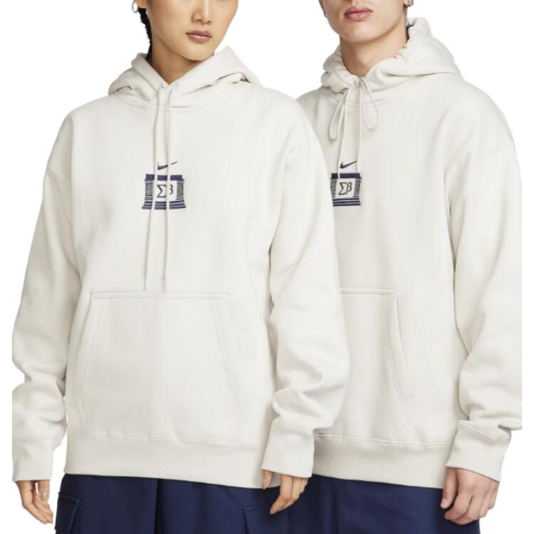 Толстовка унисекс белая Nike, белый 
Толстовка унисекс белая Nike, белый