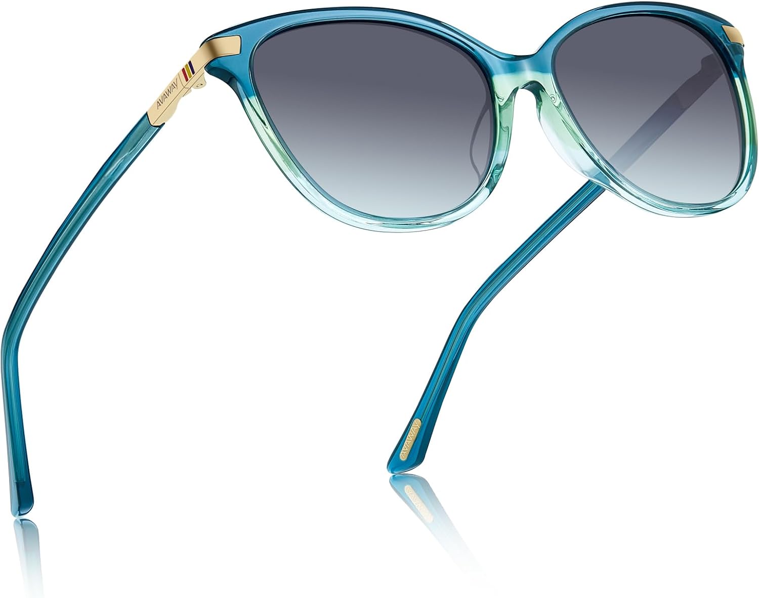 Женские солнцезащитные очки AVAWAY «кошачий глаз» с поляризацией - стильная оправа из ацетата с защитой от УФ-излучения UV400 для вождения, путешествий и летних прогулок, A6: Gradient Teal Frame + Gradient Grey Lens
Женские солнцезащитные очки AVAWAY «кошачий глаз» с поляризацией - стильная оправа из ацетата с защитой от УФ-излучения UV400 для вождения, путешествий и летних прогулок, A6: Gradient Teal Frame + Gradient Grey Lens