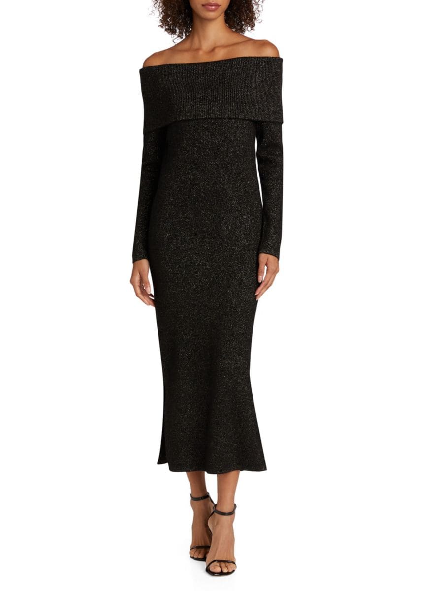 Платье Heritage Sofia из кашемира с открытыми плечами Elie Tahari, цвет Noir Lurex
Платье Heritage Sofia из кашемира с открытыми плечами Elie Tahari, цвет Noir Lurex