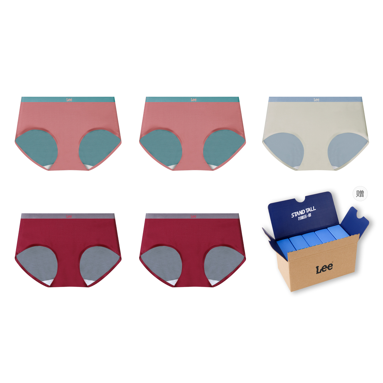 Lee Подарочный набор женского белья 5 пар
Lee Подарочный набор женского белья 5 пар