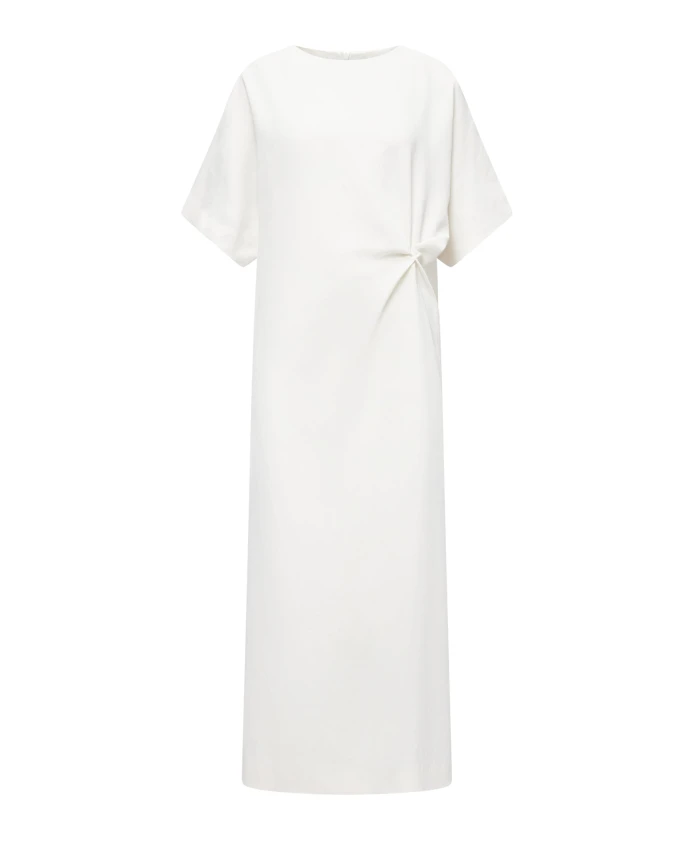 Платье с драпированным поясом и разрезом Drykorn, белый
Платье с драпированным поясом и разрезом Drykorn, белый