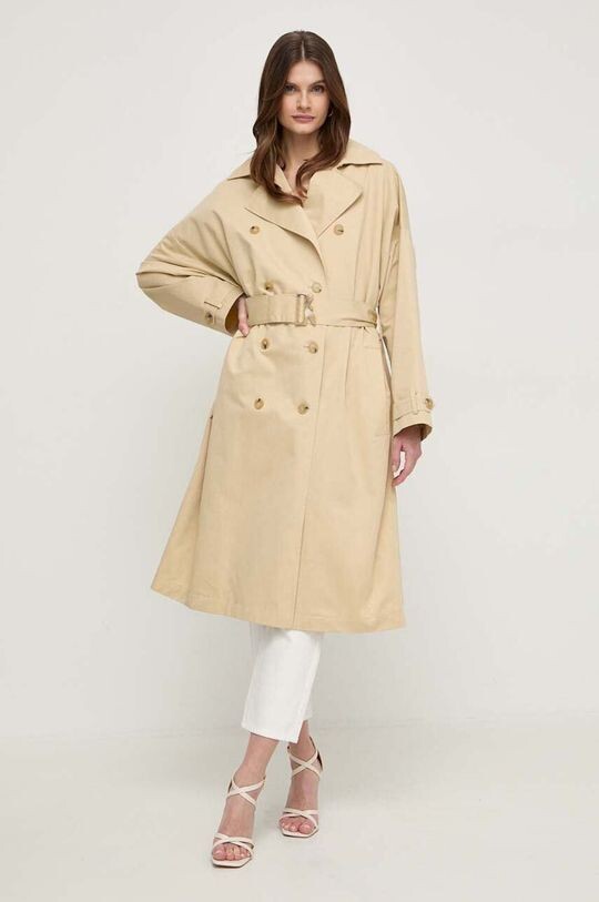Хлопковое пальто Patrizia Pepe, бежевый 
Хлопковое пальто Patrizia Pepe, бежевый