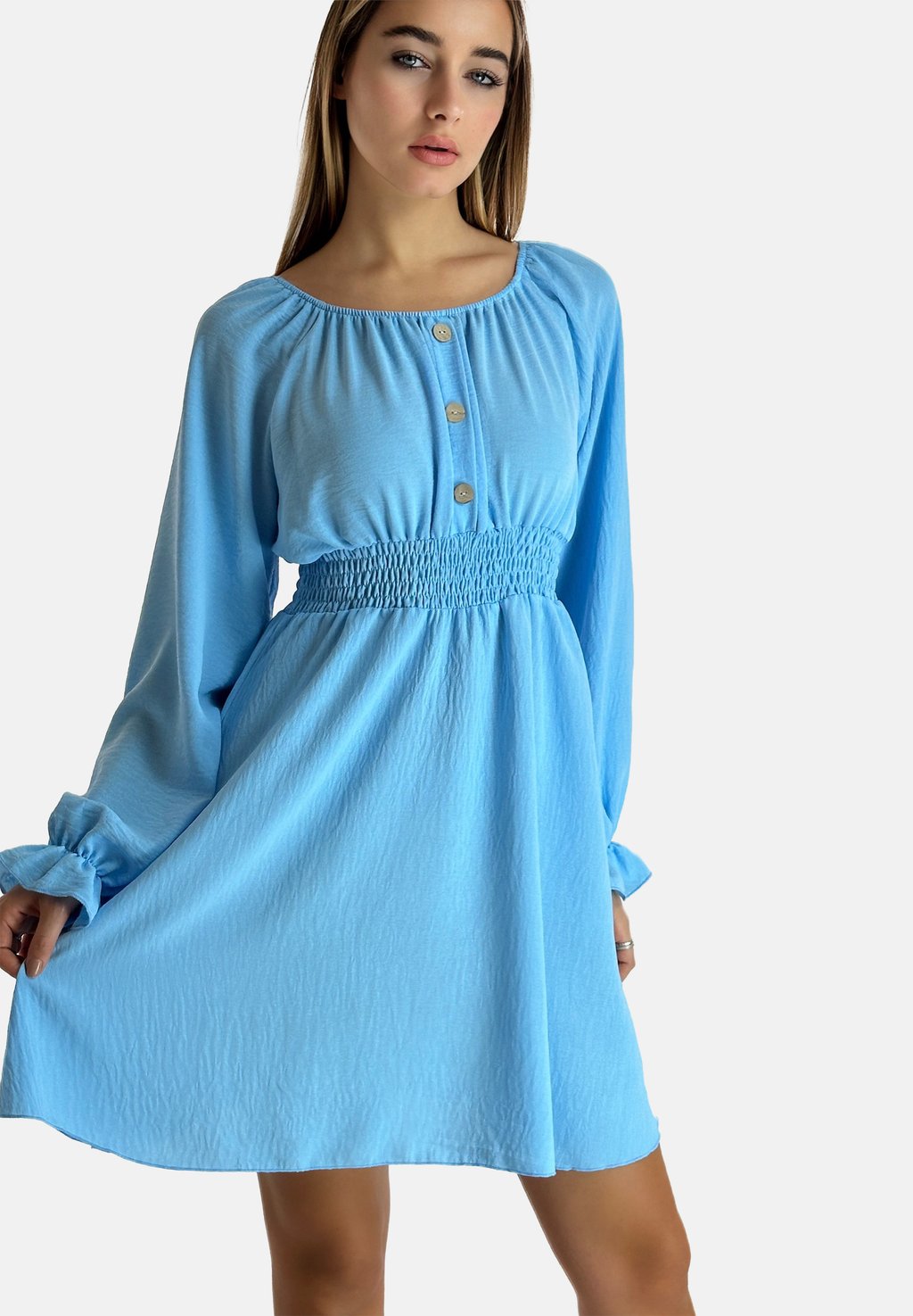 Платье-рубашка Elara, светло-голубой
Платье-рубашка Elara, светло-голубой