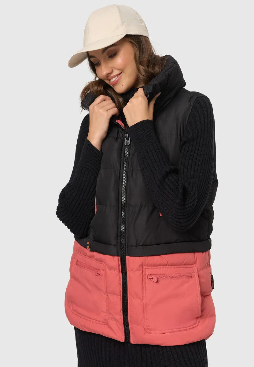 Стеганый жилет Marikoo "Кирараа" с красивым стеганым узором, цвет Schwarz-Rouge
Стеганый жилет Marikoo "Кирараа" с красивым стеганым узором, цвет Schwarz-Rouge