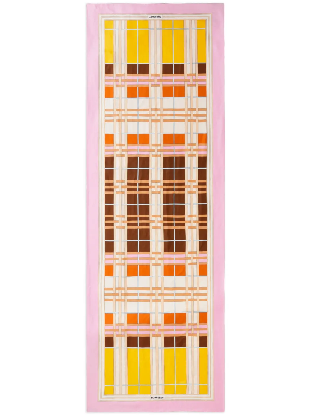 Шелковый платок в клетку BURBERRY, розовый
Шелковый платок в клетку BURBERRY, розовый