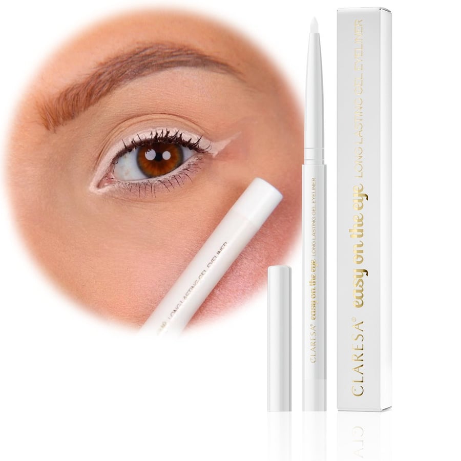 Стойкая гелевая подводка для глаз Claresa Easy On The Eye, оттенок 03 Белая орхидея Puderek 
Стойкая гелевая подводка для глаз Claresa Easy On The Eye, оттенок 03 Белая орхидея Puderek