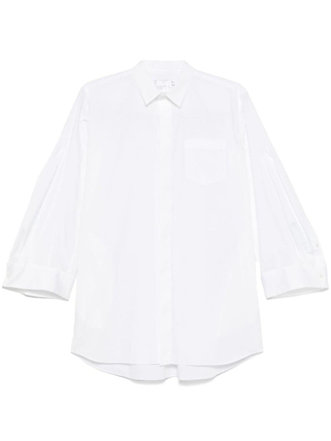 Рубашка на пуговицах Sacai, белый
Рубашка на пуговицах Sacai, белый