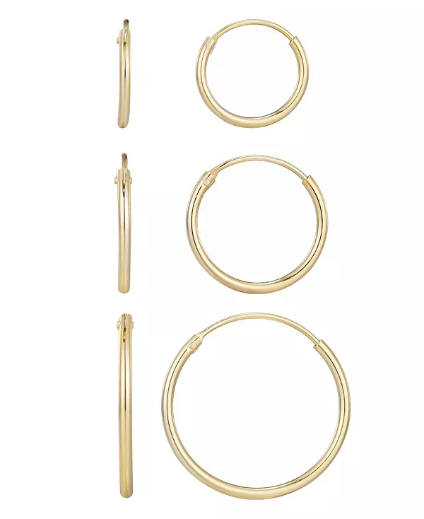 Комплект серег-колец из стерлингового серебра с позолотой и вермелем Adornia, gold
Комплект серег-колец из стерлингового серебра с позолотой и вермелем Adornia, gold