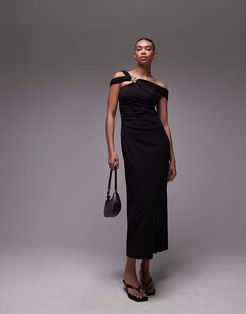 Платье миди из структурированного джерси с открытыми плечами и металлической застежкой черного цвета & Other Stories
Платье миди из структурированного джерси с открытыми плечами и металлической застежкой черного цвета & Other Stories