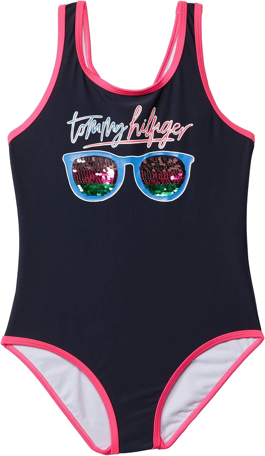 Слитный купальник Tommy Hilfiger для девочек с двусторонними пайетками и контрастной отделкой (для детей старшего возраста), Navy Blazer
Слитный купальник Tommy Hilfiger для девочек с двусторонними пайетками и контрастной отделкой (для детей старшего возраста), Navy Blazer