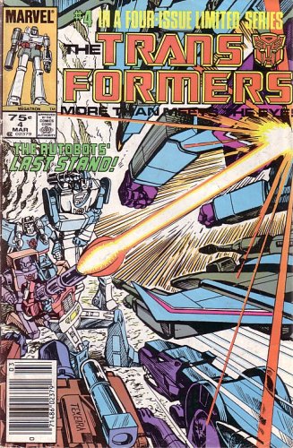 The Transformers, Vol 1 #4 (Comic Book) #4 IN A FOUR-ISSUE LIMITED SERIES (MARVEL)
The Transformers, Vol 1 #4 (Comic Book) #4 IN A FOUR-ISSUE LIMITED SERIES (MARVEL)