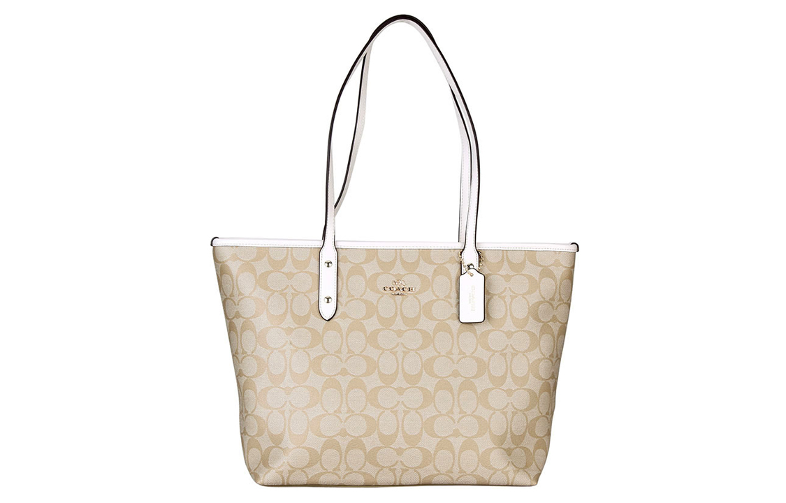 Городская сумка-тоут из прорезиненного холста с кожаной отделкой, шоппер, дамская сумка, сумка через плечо женская светло-бежевая COACH
Городская сумка-тоут из прорезиненного холста с кожаной отделкой, шоппер, дамская сумка, сумка через плечо женская светло-бежевая COACH