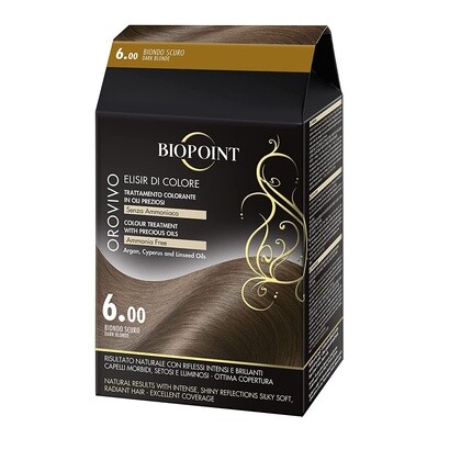 Перманентная краска для волос BIOPOINT Orovivo 6 Blonde 
Перманентная краска для волос BIOPOINT Orovivo 6 Blonde