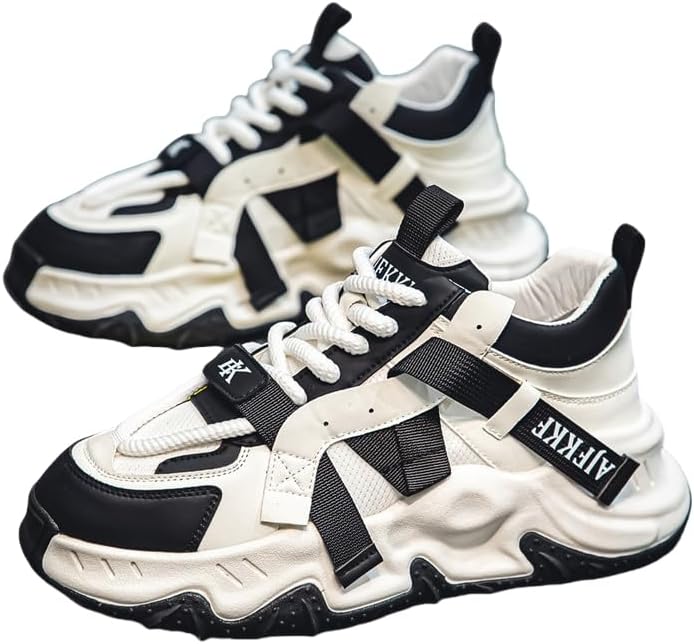 Мужские спортивные туфли, сетчатые, стильные спортивные кроссовки, беговые кроссовки, повседневные и удобные, легкие, на шнуровке, с толстой подошвой, увеличивающие рост Hoalox, белый/черный
Мужские спортивные туфли, сетчатые, стильные спортивные кроссовки, беговые кроссовки, повседневные и удобные, легкие, на шнуровке, с толстой подошвой, увеличивающие рост Hoalox, белый/черный