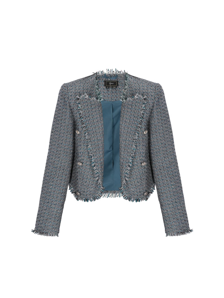 Faina Женский пиджак бензинового цвета
Faina Женский пиджак бензинового цвета