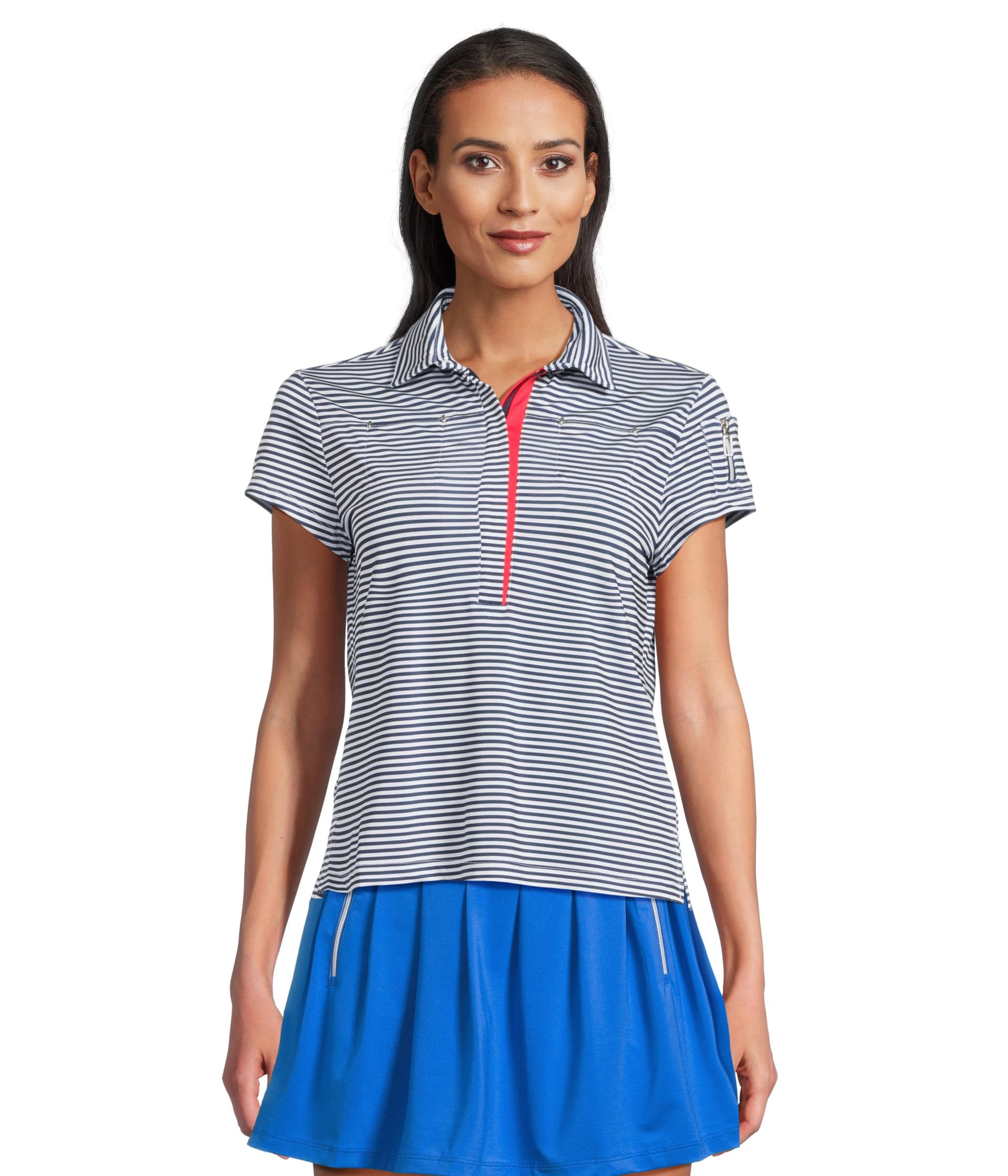 Топ Jamie Sadock Striped Short Sleeve Top, Moonlit Navy
Топ Jamie Sadock Striped Short Sleeve Top, Moonlit Navy