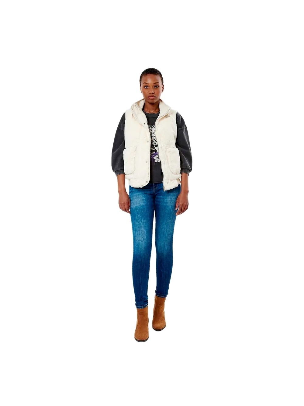 Пуховик без рукавов персикового цвета Kaporal, бежевый
Пуховик без рукавов персикового цвета Kaporal, бежевый