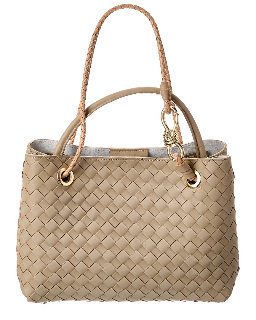 Сумка тоут из плетеной кожи Isabella Rosetti, бежевый
Сумка тоут из плетеной кожи Isabella Rosetti, бежевый