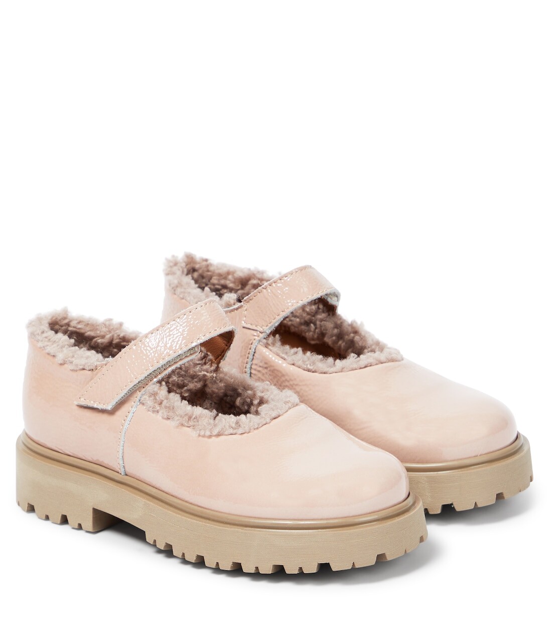 Лакированные балетки мэри джейн Pèpè, нейтральный
Лакированные балетки мэри джейн Pèpè, нейтральный