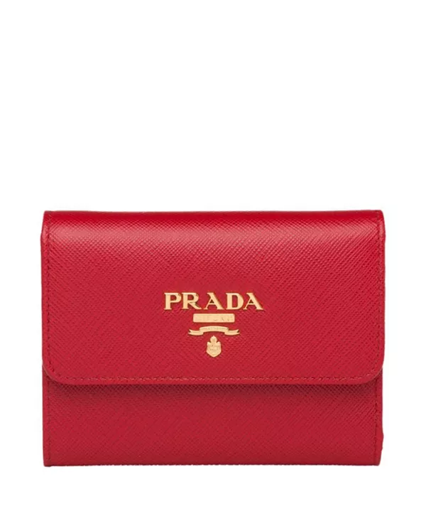 Небольшой кошелек из сафьяновой кожи Prada, красный
Небольшой кошелек из сафьяновой кожи Prada, красный