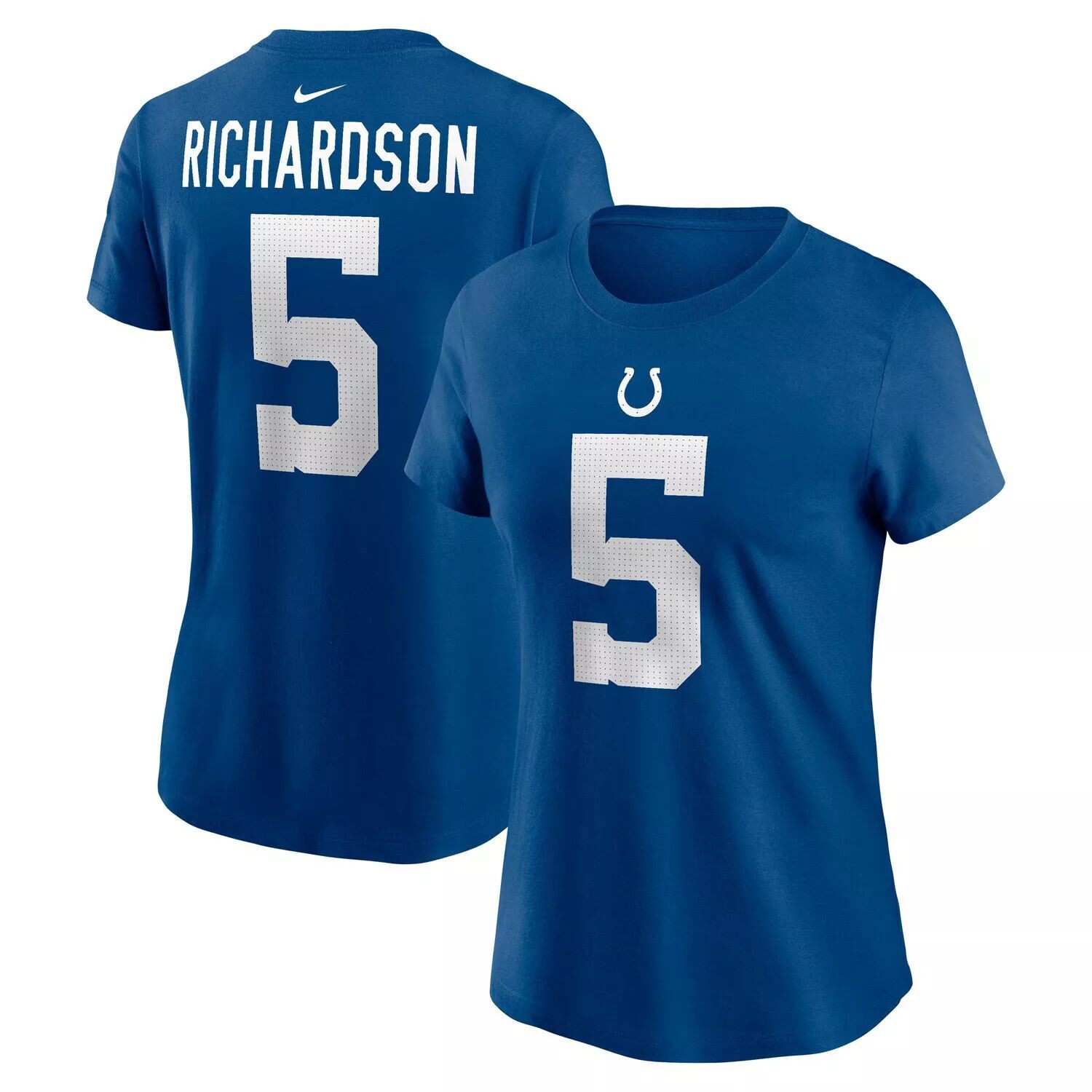 Женская футболка Nike Anthony Richardson Royal Indianapolis Colts 2023 драфта НФЛ в первом раунде с именем и номером игрока Nike
Женская футболка Nike Anthony Richardson Royal Indianapolis Colts 2023 драфта НФЛ в первом раунде с именем и номером игрока Nike