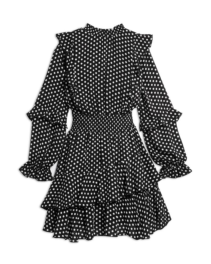 Платье для девочек с оборками в горошек, Little Kid, Big Kid AQUA, черный
Платье для девочек с оборками в горошек, Little Kid, Big Kid AQUA, черный