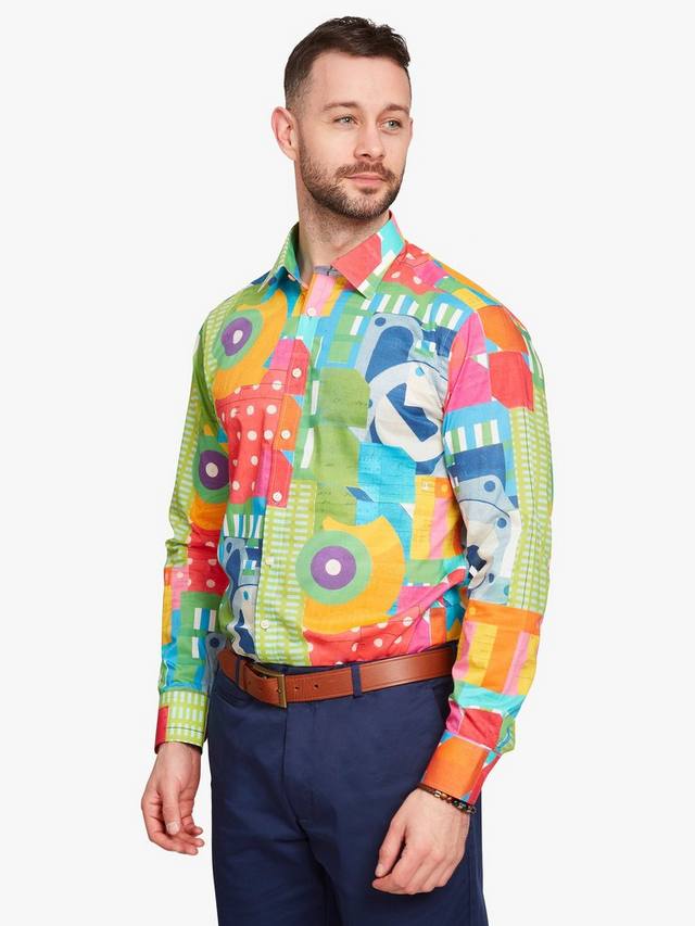 Свободная рубашка из ткани Assemble Simon Carter, Multi
Свободная рубашка из ткани Assemble Simon Carter, Multi