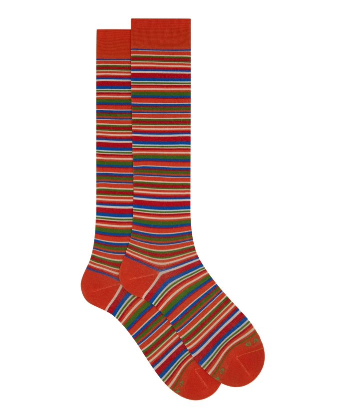 Мужские длинные хлопковые носки оранжевого цвета с ультратонкими полосками. Gallo, мультиколор
Мужские длинные хлопковые носки оранжевого цвета с ультратонкими полосками. Gallo, мультиколор