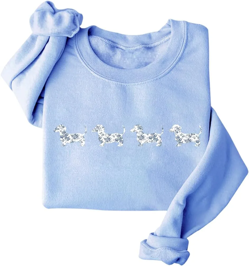 Свитшот Blue Toile Dachshund, уютный худи с забавным принтом
Свитшот Blue Toile Dachshund, уютный худи с забавным принтом