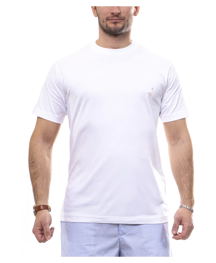 Футболка с вышитым гусем Moschino, белый
Футболка с вышитым гусем Moschino, белый