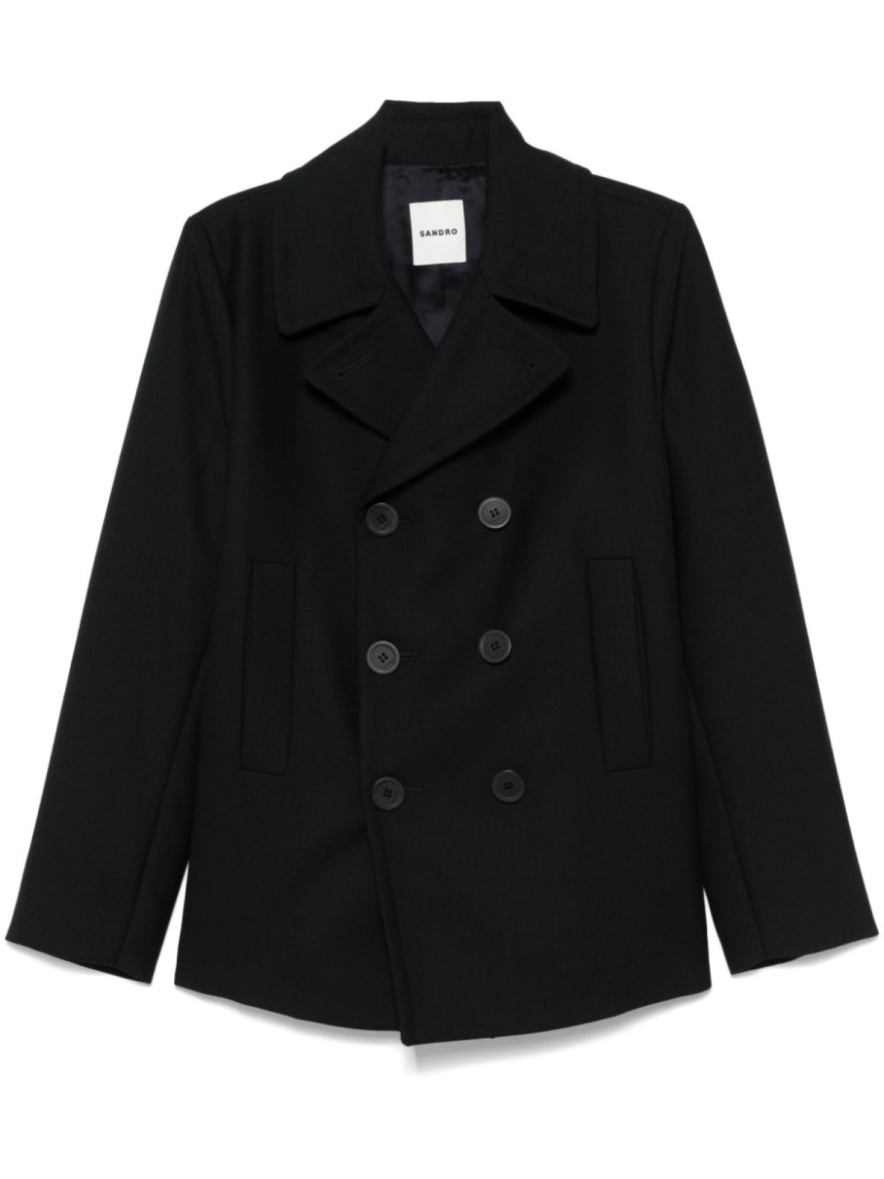 SANDRO двубортный пиджак, синий
SANDRO двубортный пиджак, синий