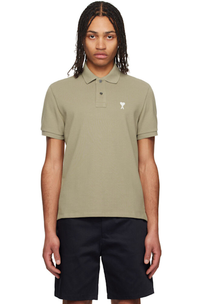 Поло Ami de Coeur из хлопка загара AMI Paris
Поло Ami de Coeur из хлопка загара AMI Paris