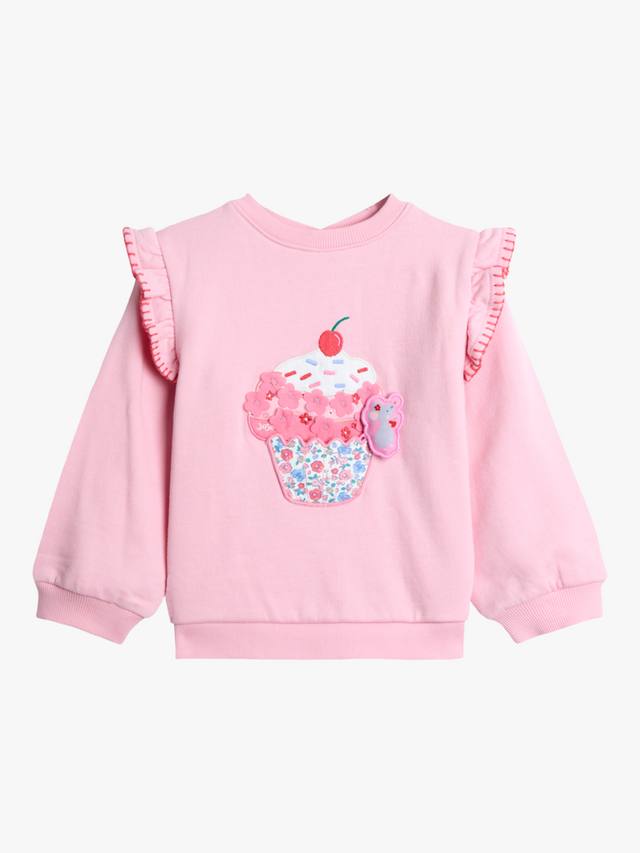 Детская толстовка с кружевными рукавами и принтом капкейк JoJo Maman Bébé, Pink
Детская толстовка с кружевными рукавами и принтом капкейк JoJo Maman Bébé, Pink