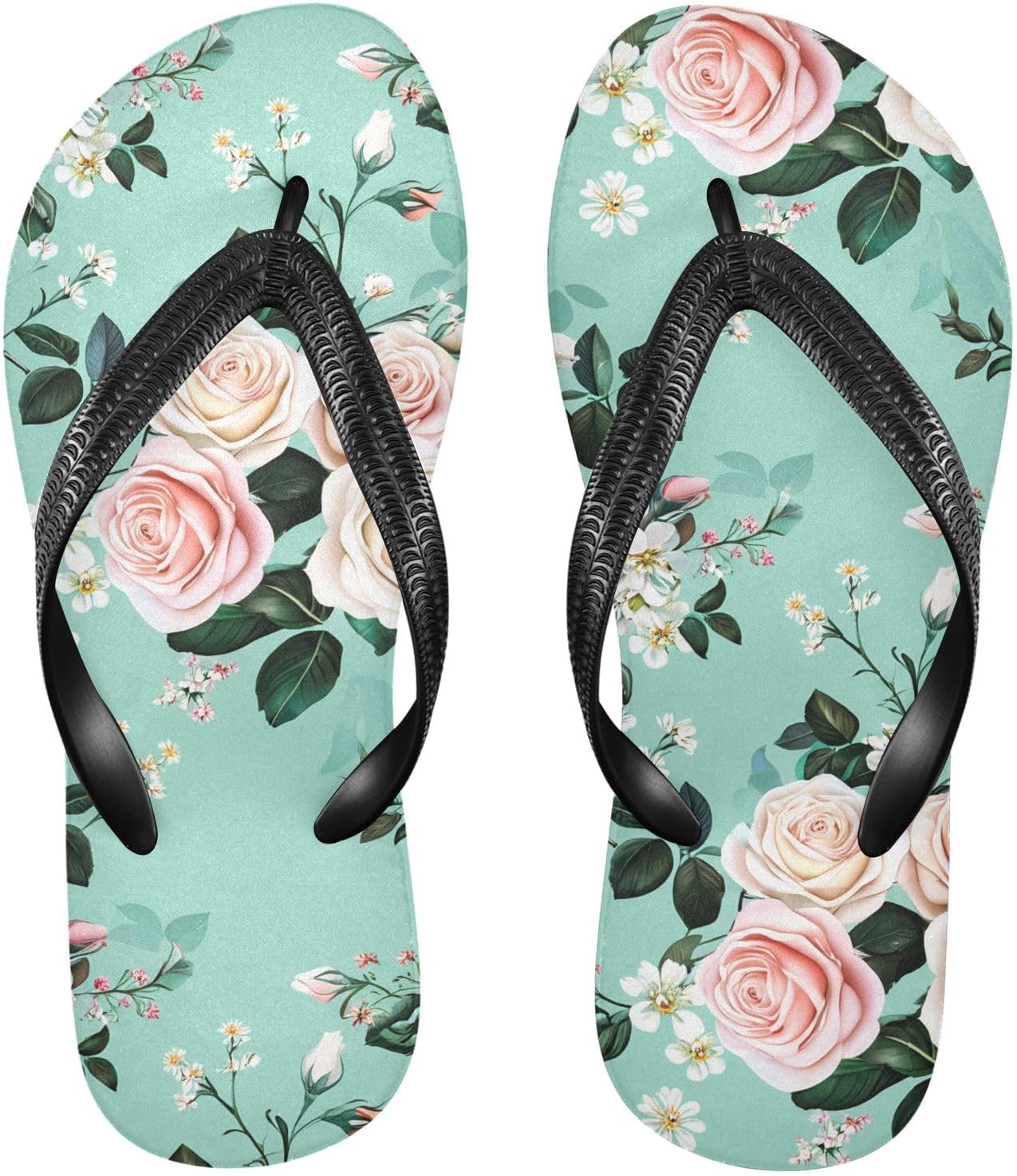 Вьетнамки с цветочным узором Rose Blossom с аквамариновым оттенком, пляжные шлепанцы, резиновые нескользящие летние тапочки для женщин и мужчин Sinestour, розовый
Вьетнамки с цветочным узором Rose Blossom с аквамариновым оттенком, пляжные шлепанцы, резиновые нескользящие летние тапочки для женщин и мужчин Sinestour, розовый