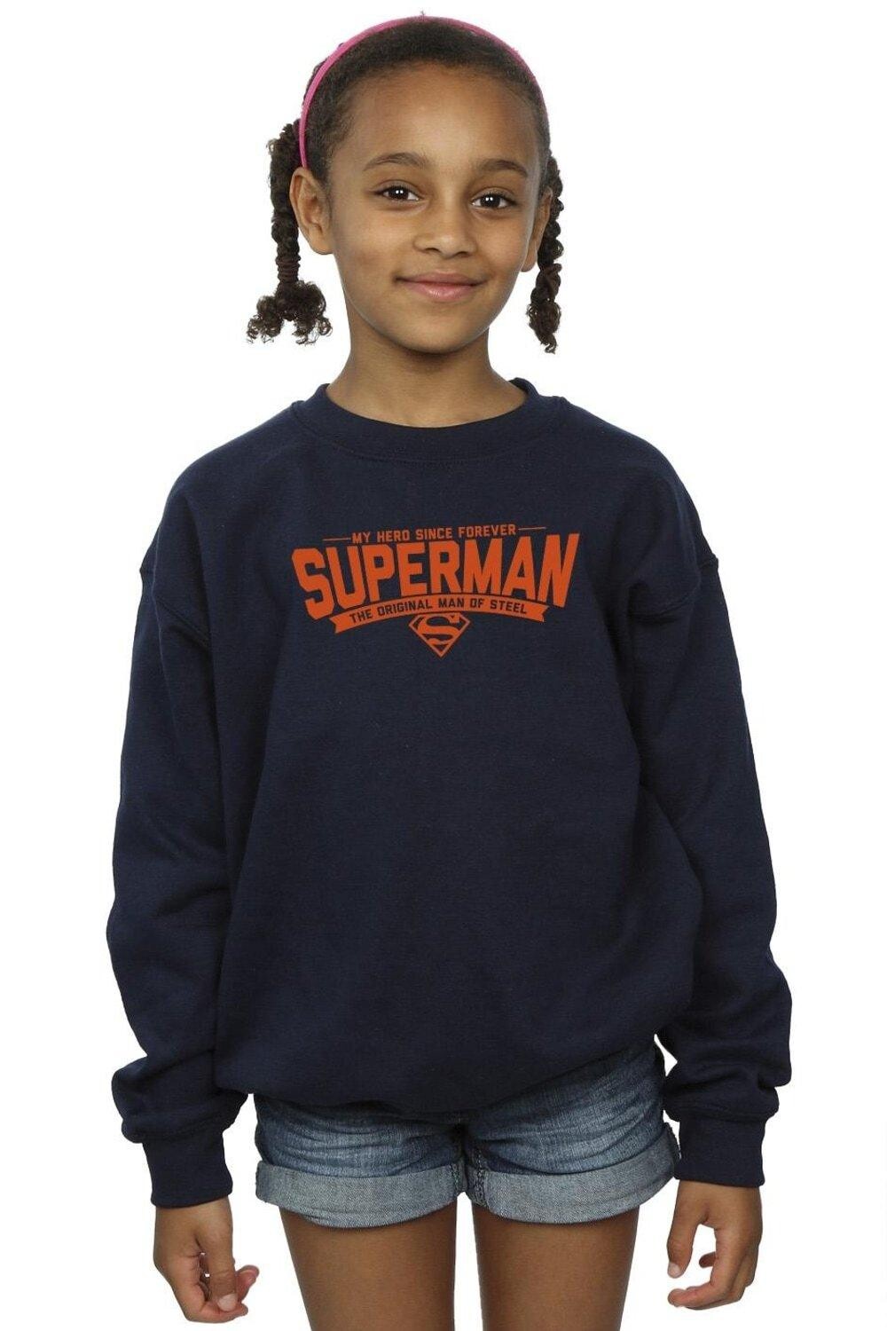 Толстовка «Папа-Супермен-герой» DC Comics, темно-синий 
Толстовка «Папа-Супермен-герой» DC Comics, темно-синий