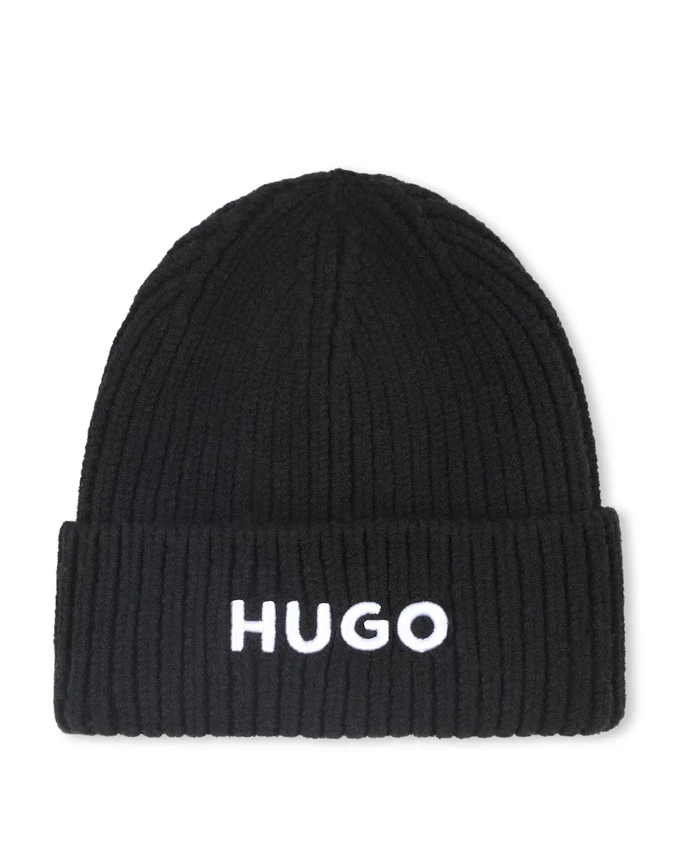 Черная детская шапка из полиэстера Hugo
Черная детская шапка из полиэстера Hugo