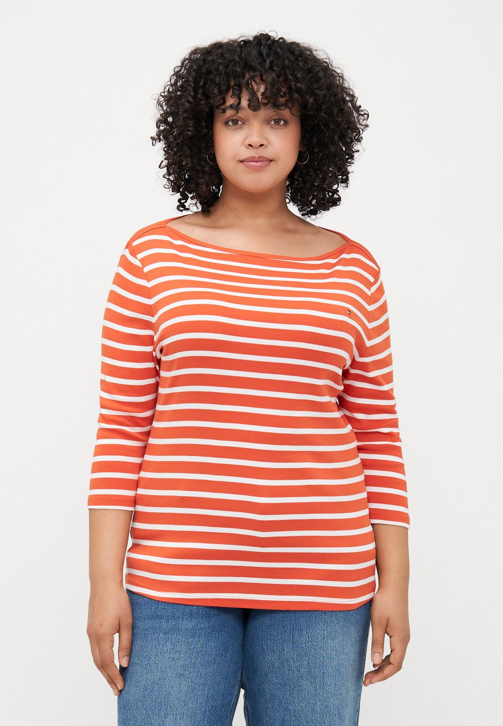 Топ с длинными рукавами SLIM CODY BOAT 3/4 Tommy Hilfiger Curve, красный 
Топ с длинными рукавами SLIM CODY BOAT 3/4 Tommy Hilfiger Curve, красный