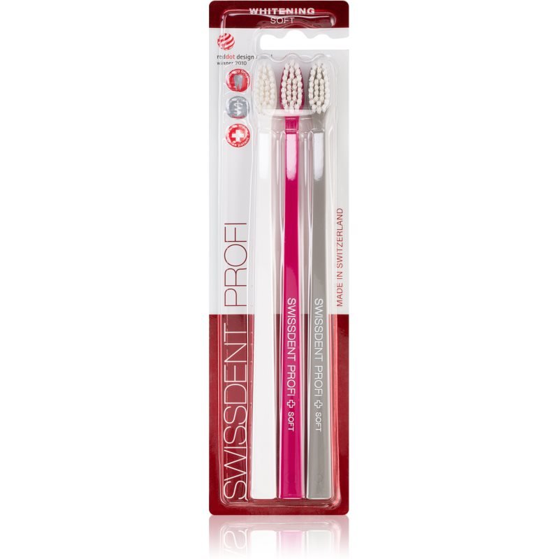 Зубные щетки Swissdent Profi Whitening мягкие 3 шт.
Зубные щетки Swissdent Profi Whitening мягкие 3 шт.