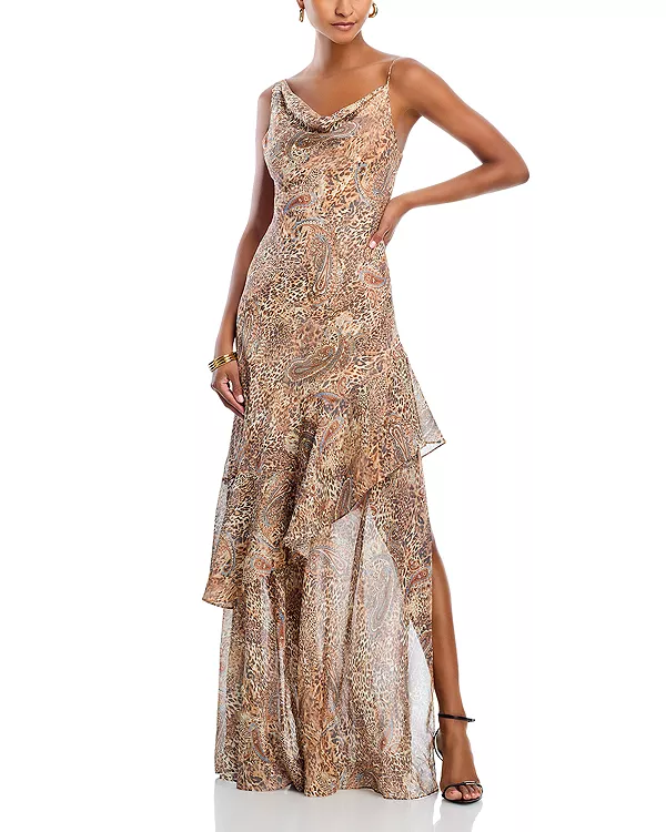 Шелковое платье Viola с воротником-хомутом L'Agence, мультиколор
Шелковое платье Viola с воротником-хомутом L'Agence, мультиколор