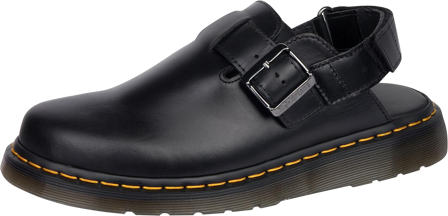 Dr. Martens Womens Jorge II Leather Slingback Mules, Black Brando
Dr. Martens Womens Jorge II Leather Slingback Mules, Black Brando