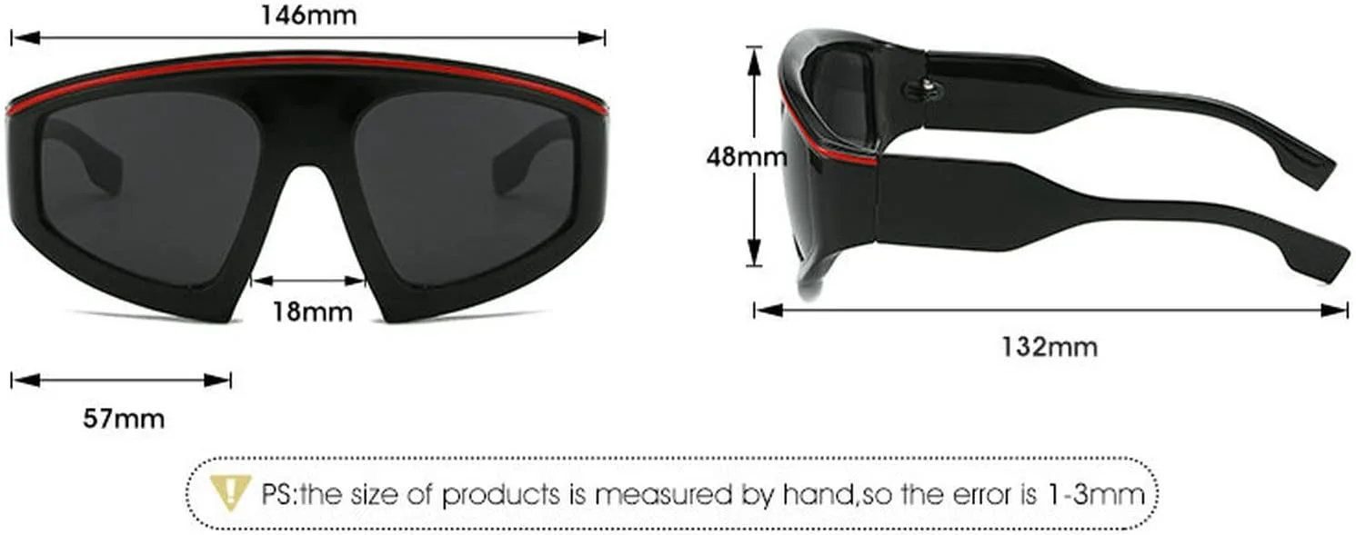 COTIA Модные солнцезащитные очки-маска с защитным козырьком для мужчин и женщин, большие ветрозащитные солнцезащитные очки, цельная спортивная оправа, Orange
COTIA Модные солнцезащитные очки-маска с защитным козырьком для мужчин и женщин, большие ветрозащитные солнцезащитные очки, цельная спортивная оправа, Orange