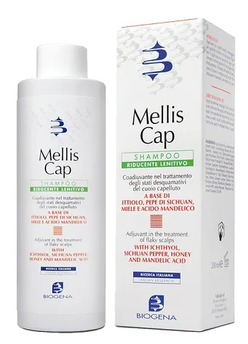 Mellis Cap Успокаивающий шампунь, уменьшающий шелушение кожи головы, 200 мл Biogena 
Mellis Cap Успокаивающий шампунь, уменьшающий шелушение кожи головы, 200 мл Biogena